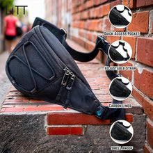 Load image into Gallery viewer, LiTT - Stash Bum Bag - Carbon Lined Stash Bum Bag Adjustable Strap and Discreet Storage
