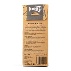 Canndid CBD Tea 'English Breakfast Tea' - 20x Hemp Tea Bags