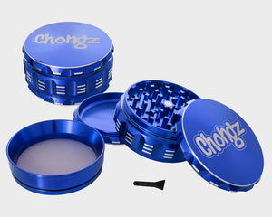 Chongz 90mm “Big Big Love” 4pt Herb Grinder – Blue