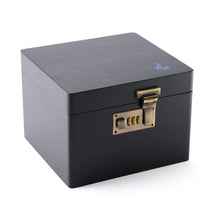 Load image into Gallery viewer, LITT - Lockable Stash Box Set with Glass Jar, Hidden Tray, and Storage Box (BLACK)
